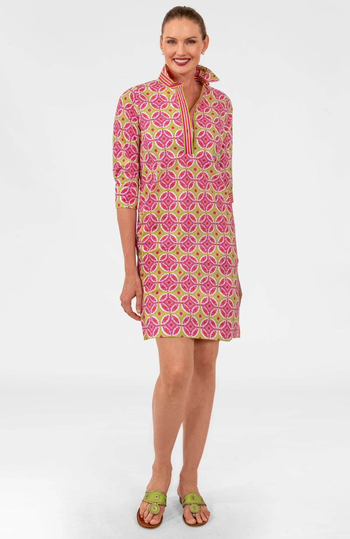 Shirt Tail 2.0 Dress - Smell The Roses