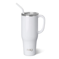 Shimmer Diamond White Mega Mug (40oz)