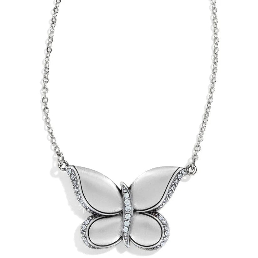 Trust Your Journey Reversible Butterfly Necklace