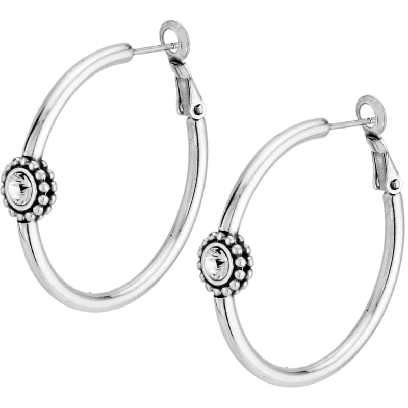 Twinkle Medium Hoop Post Earrings