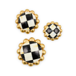 Courtly Check Magnets, set of 3