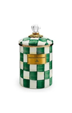 Emerald Check Medium Canister