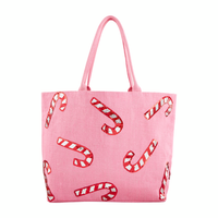 Candy Cane Sparkle Tote