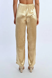 WIDE, SATIN PANTS