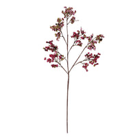 Faux Berry Stem, Burgundy