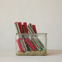 Unscented Package Shaped Taper Candles in Box,  Set of 2