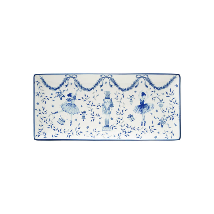 Stoneware Tray with Ballerinas & Nutcracker