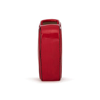 Red Heart Shaped Ceramic Vase - 4in