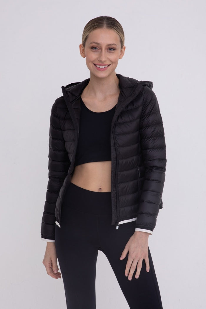 Padded Puffer Jacket with Hood