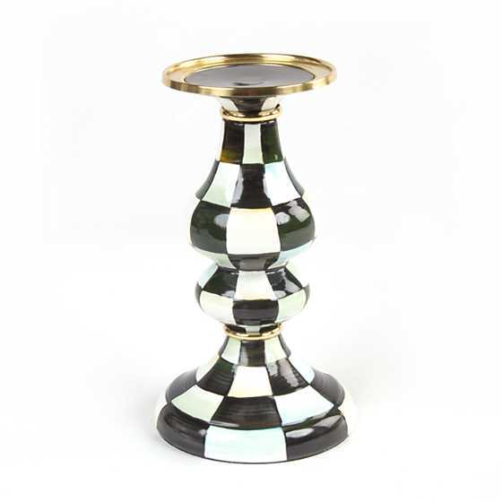 Courtly Check Pillar Candlestick -Medium