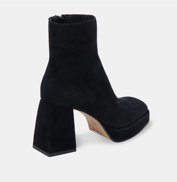 Black Suede Bootie