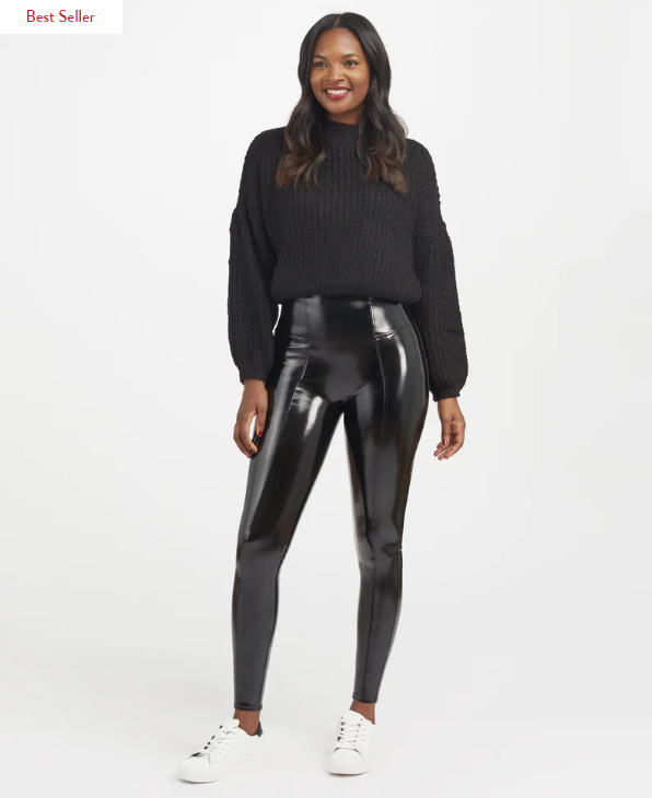 Faux Patent Leather Leggings