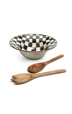 Enamel Salad Serving Set