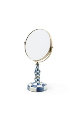 Royal Check Enamel Vanity Mirror