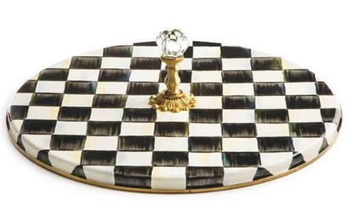 Courtly Check Enamel Cheese Course