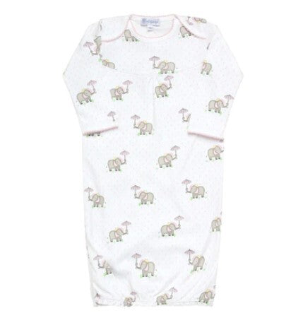 Pink Elephant Baby Gown