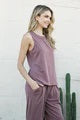 Black Round Neck Sleeveless Top