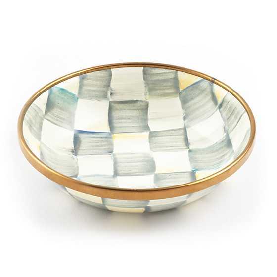 Sterling Check Enamel Dipping Bowl