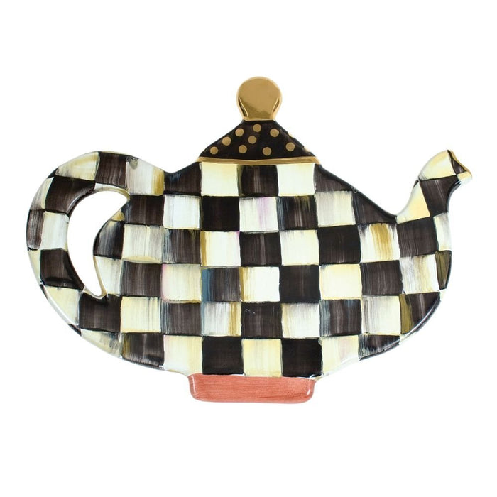 Limited-Edition Courtly Check Ceramic Teapot Trivet