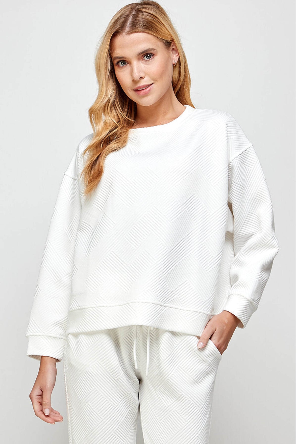 Zig Zag Lounge Sweatshirt Top