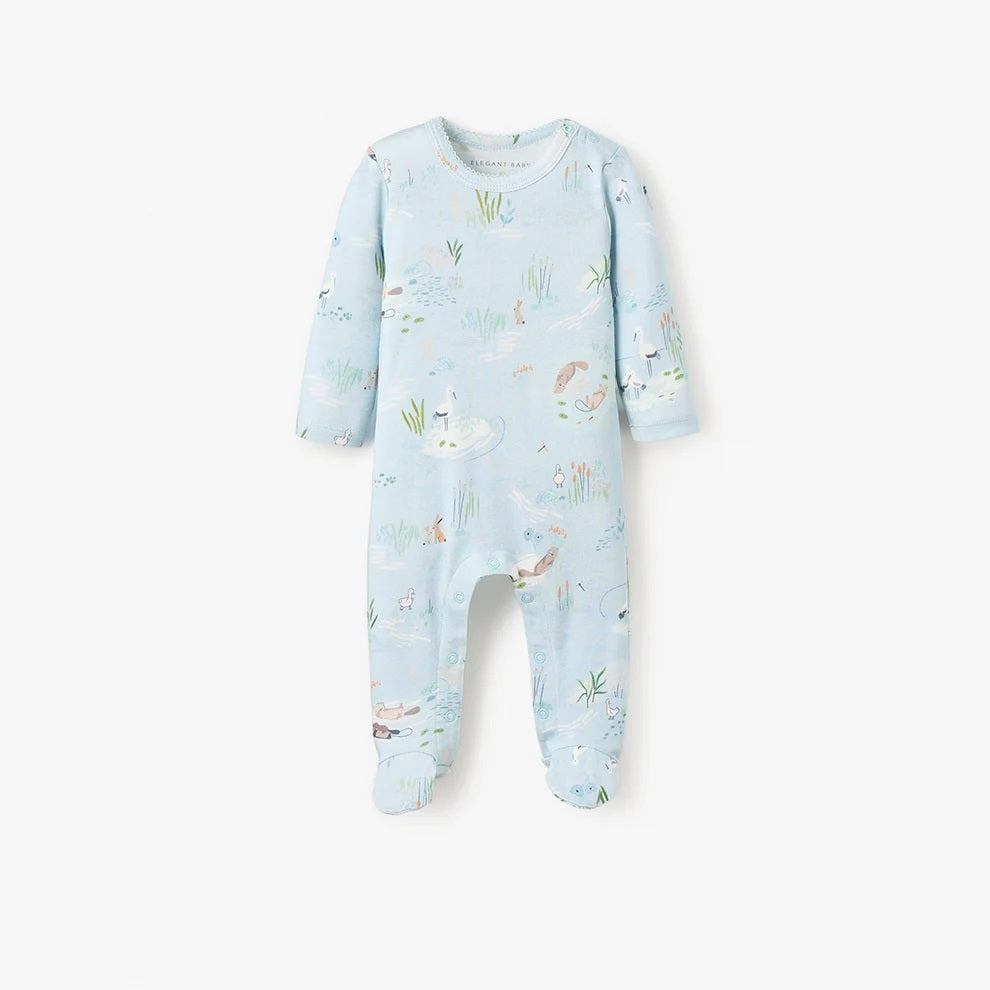 OTTER LAKE PRINTED ORGANIC COTTON JUMPSUIT