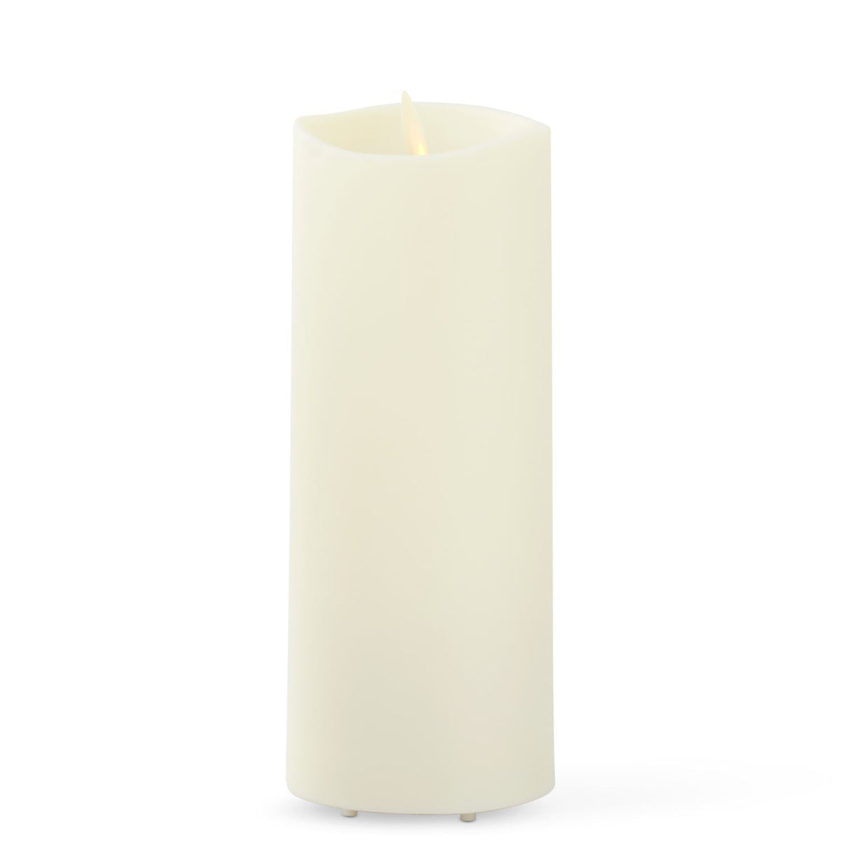 3.25 x 8.75 Inch Ivory Outdoor Pillar Luminara Candle Remote Ready