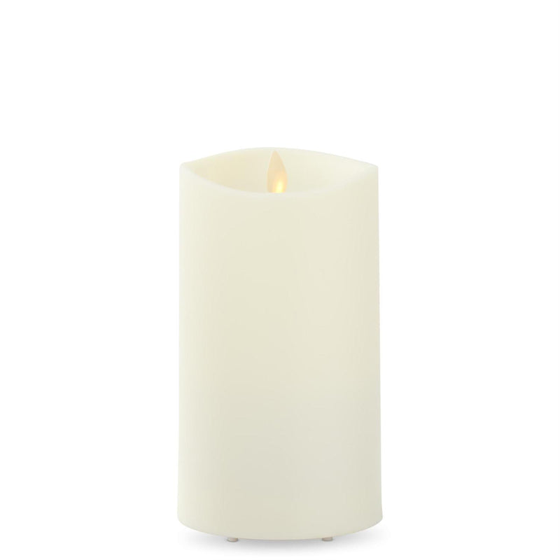 3.75 x 7 Inch Ivory Outdoor Pillar Luminara Candle Remote Ready