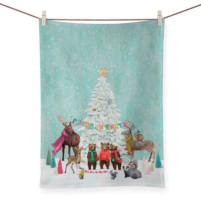 Peace On Earth Tea Towel