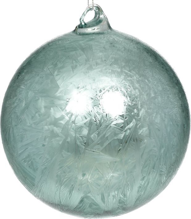 FROSTED BALL ORN5''