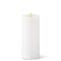 3.5 x 8.75 Inch White Wax Indoor Pillar Luminara