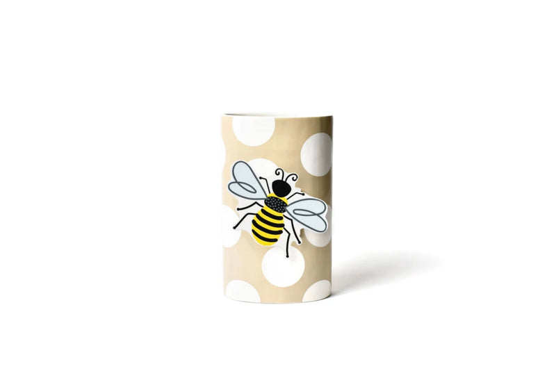 Neutral Dot Big Oval Vase
