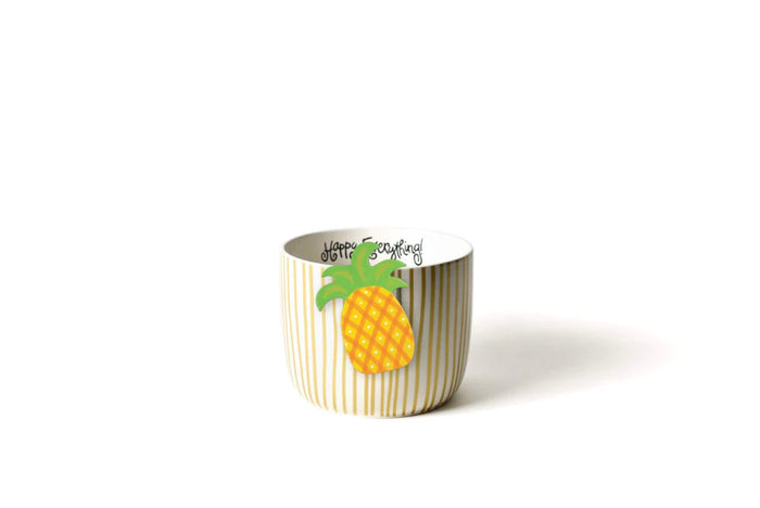 Gold Stripe Happy Everything Mini Bowl
