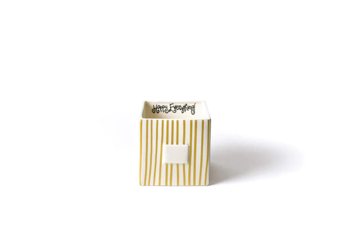 Gold Stripe Mini Nesting Cube Medium