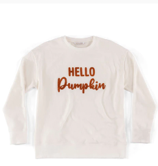 Hello Pumpkin Sweatshirt Ivory