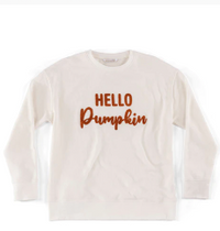 Hello Pumpkin Sweatshirt Ivory