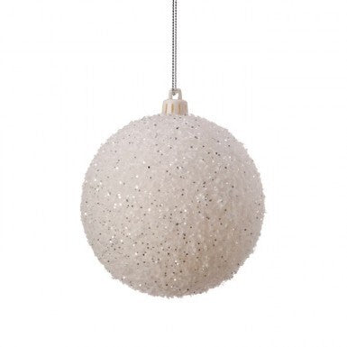 100MM VP SNOWBALL BALL ORNAMENT