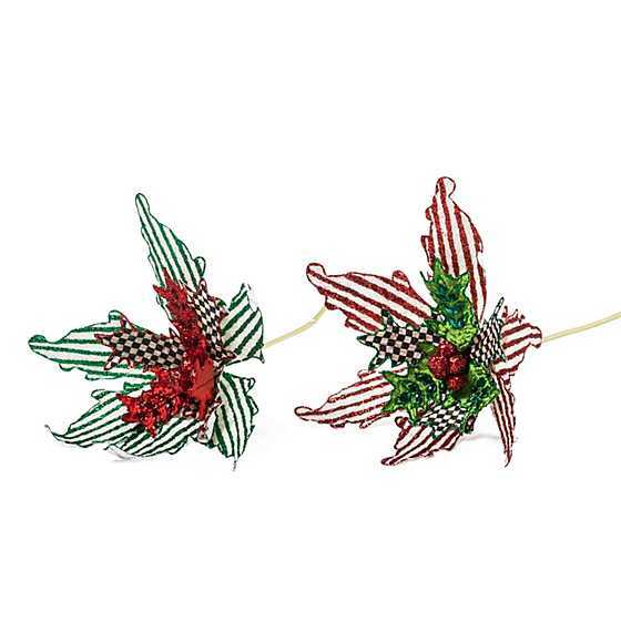 Granny Kitsch Poinsettia Stem