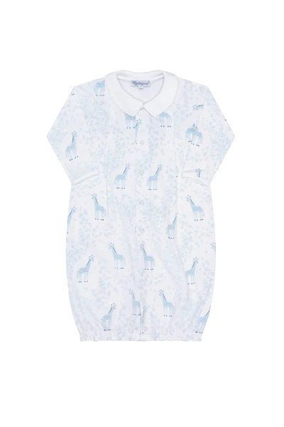 Blue Giraffe Print Converter Gown 0-3