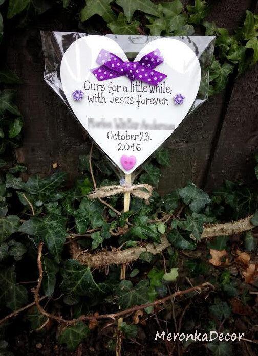 Baby Jesus Wood Heart Ornament ASTD