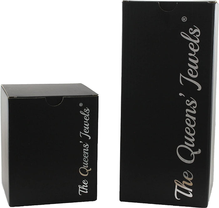 The Queens ' Jewels Red Christmas Sleigh Jeweled Stemless Wine Glass, 21 oz.