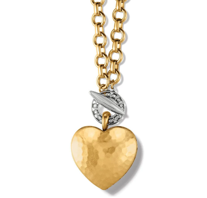 Inner Circle Heart Toggle Necklace
