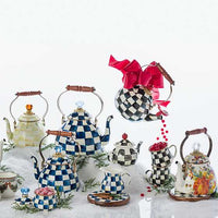 Courtly Check Enamel Lidded Sugar Bowl