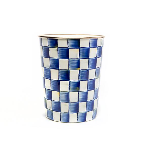 MacKenzie-Childs Royal Check Waste Bin - Thumbnail 2