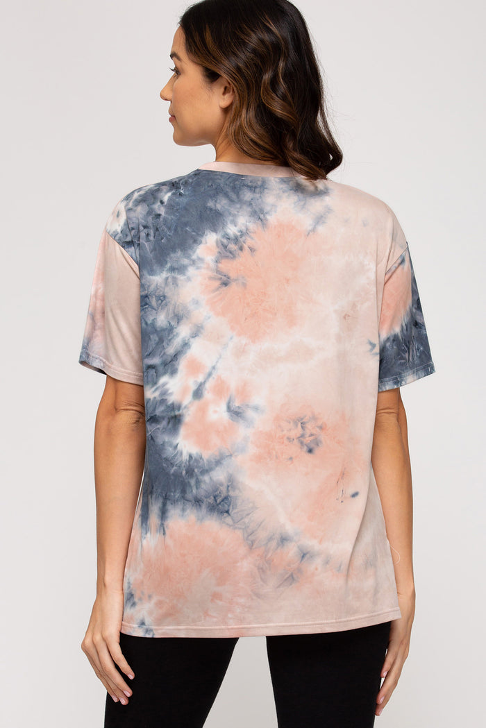 Tie Dyed Knit Top