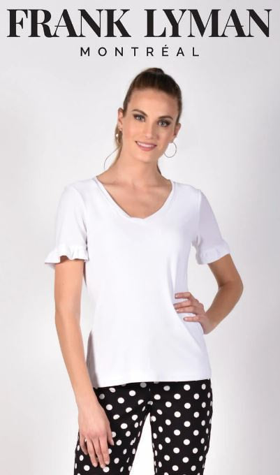 Frank Lyman White Knit Top