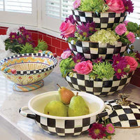Courtly Check Enamel Everyday Bowl- Extra Large