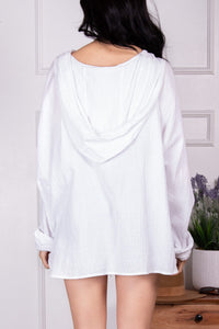 Hooded Gauze Top