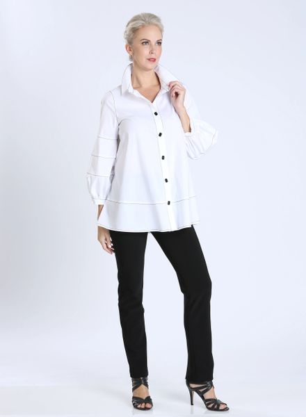 A-Line Button Down Blouse