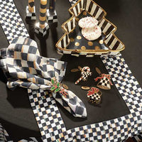 Courtly Check Table Runner - Black