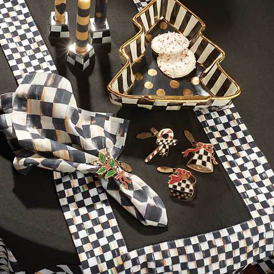 Courtly Check Table Runner - Black